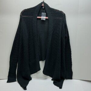 Medium Cardigan Du Jour Long-Sleeve Drape Front Open Stitch